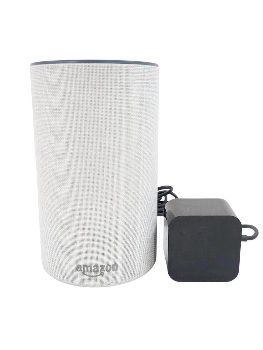 Amazon Echo Smart Speaker 2nd Generation Power Cord Heather Grey Fabric Tested